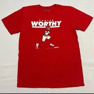 Xavier Worthy Red Graphic Tee
